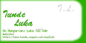 tunde luka business card